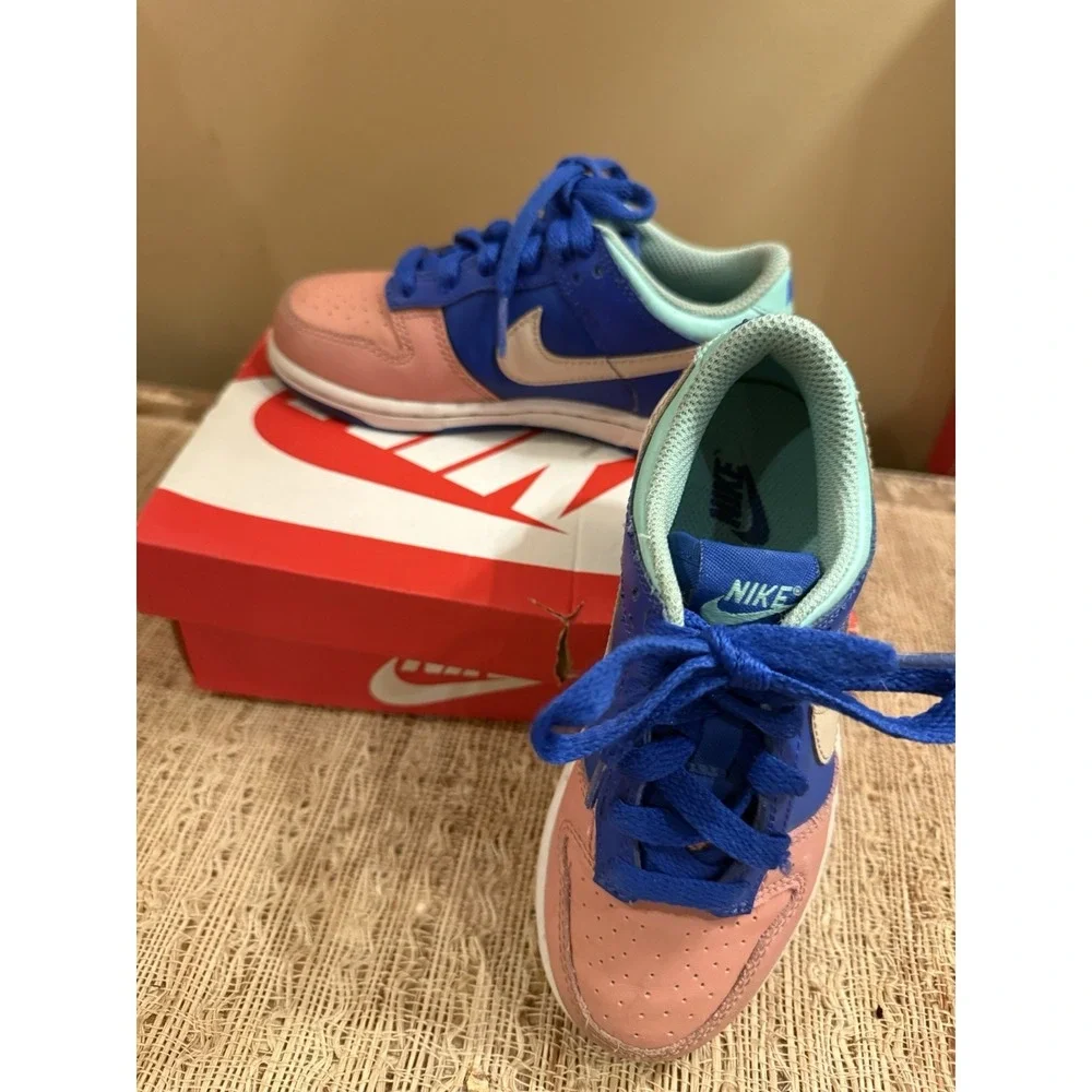 Nike‎ Dunk Low SE (PS) Pre-School Shoes Kid's SZ 12Y Hyper Royal DZ2874-400